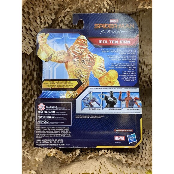 Hasbro Marvel Spider-Man: Far From Home - Molten Man Action Figure Fires Missile - Picture 3 of 5